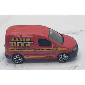 Matchbox 2006 Volkswagen Caddy City Action Series Red Panel MiniVan MB-741